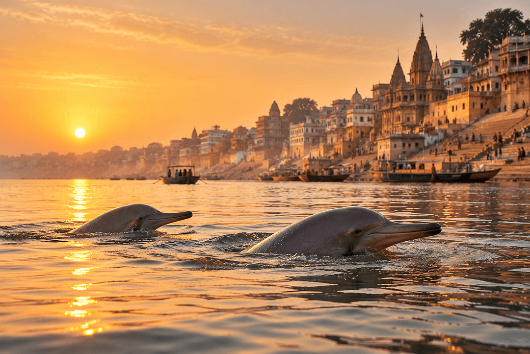 Spotting Ganges River Dolphins near Varanasi