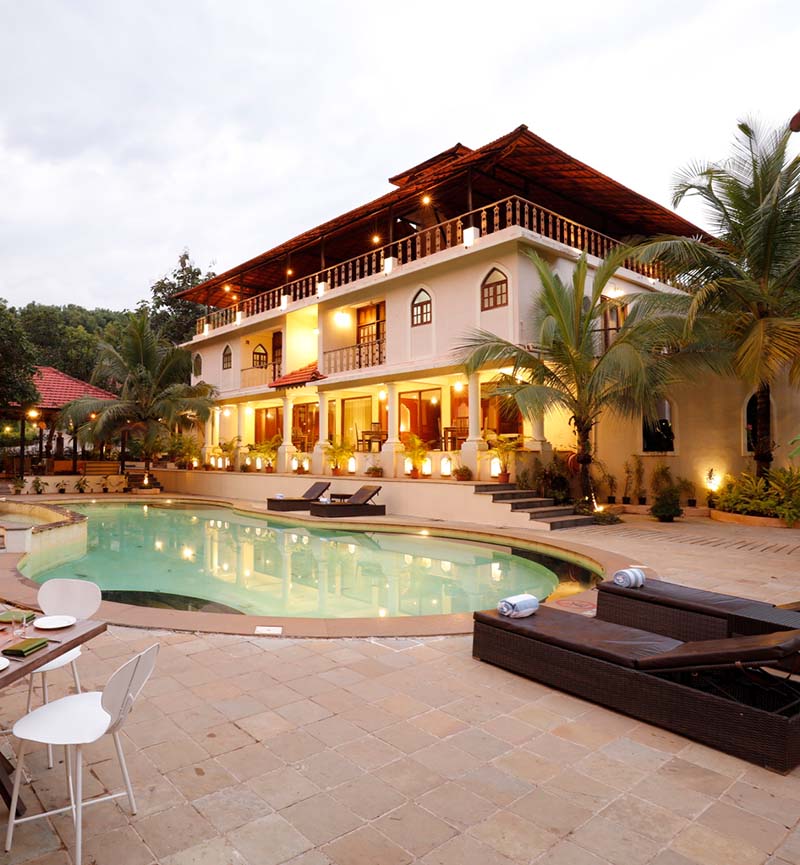 resorts in north goa with private beach